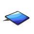 Logitech Combo Touch Custodia con Tastiera per iPad Pro 11 pollici (1a, 2a, 3a gen - 2018, 2020, 2021) - Tastiera Retroilluminata Rimovibile, Trackpad, Smart Connector - Grigio