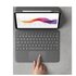 Logitech Folio Touch QWERTY Inglese britannico Smart Connector Grigio