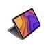 Logitech Folio Touch QWERTZ Tedesco Smart Connector Grigio
