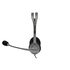 Logitech LGT-H110, Stereofonico, Nero/Argento, Cablato, Multi