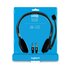 Logitech LGT-H110, Stereofonico, Nero/Argento, Cablato, Multi