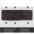 Logitech K120 Tastiera con Cavo per Windows, USB Plug-and-Play, Dimensioni Standard, Resistente agli Schizzi, Barra Spaziatrice Curva, Compatibile con PC, Laptop
