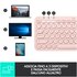 Logitech K380 Multi-Device Tastiera Bluetooth Wireless, Design Easy-Switch, Sottile, Portatile, 2 Anni di Batteria, Funziona con PC, Laptop, Windows, Mac, Android, iPad OS, Apple TV US Qwerty