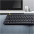 Logitech K400 Plus Tv tastiera Casa RF Wireless AZERTY Belga Nero