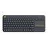 Logitech K400 Plus Tv tastiera RF Wireless QWERTZ Ungherese Nero