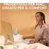 Logitech Lift for Mac mouse Ufficio Mano destra RF senza fili + Bluetooth Ottico 4000 DPI