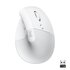 Logitech Lift Mouse Ergonomico Verticale Senza Fili Ricevitore Bluetooth Bianco