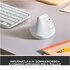 Logitech Lift Mouse Ergonomico Verticale Senza Fili Ricevitore Bluetooth Bianco