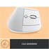 Logitech Lift Mouse Ergonomico Verticale Senza Fili Ricevitore Bluetooth Bianco