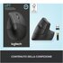 Logitech Lift Mouse Ergonomico Verticale Senza Fili Ricevitore Bluetooth o Logi Bolt USB Clic Silenziosi 4 Tasti Compatibile con Windows / macOS / iPadOS Laptop PC. Grafite