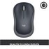 Logitech M185 Wireless 2,4 GHz con Mini Ricevitore USB 1000 DPI Ambidestro