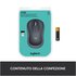 Logitech M185 Wireless 2,4 GHz con Mini Ricevitore USB 1000 DPI Ambidestro