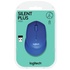 Logitech M330 Silent Plus Wireless Ottico 1000DPI Mano destra Blu