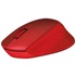 Logitech M330 Silent Plus Wireless Ottico 1000DPI Mano destra Rosso