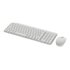 Logitech MK250 Compact Bluetooth Wireless Combo tastiera Mouse incluso Universale RF senza fili + Bluetooth Italiano Bianco