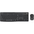 Logitech MK295 Silent Wireless Combo tastiera Mouse incluso Ufficio RF Wireless AZERTY Belga Grafite