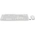 Logitech MK295 Silent Wireless Combo tastiera Mouse incluso Ufficio USB QWERTY Inglese UK Bianco