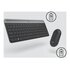 Logitech MK470 tastiera Mouse incluso Universale RF Wireless QWERTY US International Grafite