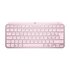 Logitech MX Keys Mini RF Senza Fili + Bluetooth QWERTY Rosa