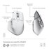 Logitech MX Master 3S for Mac Mouse Bluetooth Laser 8000 DPI