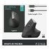 Logitech MX Vertical Advanced Ergonimic Wireless a RF + Bluetooth 4000 DPI Mano destra Nero