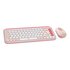 Logitech POP Icon Combo tastiera Mouse incluso Universale Bluetooth QWERTY Italiano Rosa, Bianco