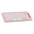 Logitech POP Icon Combo tastiera Mouse incluso Universale Bluetooth QWERTY Italiano Rosa, Bianco