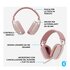 Logitech Zone Vibe 100 Auricolare Wireless A Padiglione Musica e Chiamate Bluetooth Rosa