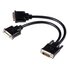 MATROX CAB-L60-2XDF cavo e adattatore video 0,3 m 1x LFH60 2x DVI-I Nero