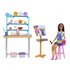 Mattel Barbie Relax and Create Atelier - Playset con Bambola e Plastilina per Vasi e Pittura - 25+ Accessori - Alta 29 cm - Regalo per Bambini 3-7 Anni