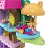 Mattel Polly Pocket Pollyville Casa sull'Albero dei Cuccioli, playset a 5 piani 15+ pezzi gioco: 2 bambole, veicolo, 4 animali e molto altro ancora, idea regalo, Giocattolo per Bambini 4+ Anni