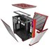 Montech KING 95 Midi Tower, Vetro Temperato, ARGB - Rosso Red