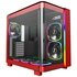 Montech KING 95 PRO Midi Tower, Vetro Temperato, ARGB - Rosso Red con 6 ventole RGB