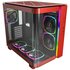 Montech KING 95 PRO Midi Tower, Vetro Temperato, ARGB - Rosso Red con 6 ventole RGB