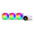 Montech LightFlow ARGB 360 Processore Raffreddatore di liquidi tutto in uno 12 cm Bianco 1 pz
