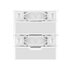 Montech NX600 Processore Raffreddatore d'aria 12 cm Bianco 1 pz