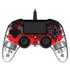 Nacon Gamepad PlayStation 4 Rosso, Trasparente