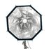 Nanlite Softbox ottagonale a chiusura rapida 60cm con griglia, Attacco FM