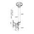 NEWSTAR COMPUTER FPMA-C200BLACK supporto da soffitto per schermi LCD/LED/TFT fino a 40