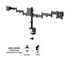 NEWSTAR NM-D135D3BLACK supporto da tavolo per Tv a schermo piatto 27