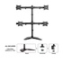 NEWSTAR NM-D335D4BLACK supporto da tavolo per Tv a schermo piatto 68,6 cm (27