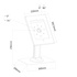 NEWSTAR Supporto per tablet da tavolo Bianco