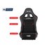 Next Level Racing Sedile reclinabile ELITE ERS5 - Edizione in pelle e pelle scamosciata