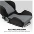 Next Level Racing Sedile reclinabile PRS1 Performance con supporto lombare regolabile fino a 38