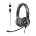 NGS VOX605 USB-C Auricolare Cablato A Padiglione Musica e Chiamate USB tipo-C Nero
