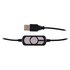 Nilox ACOUSTIC USB HEADPHONE Cuffie Nero Grigio