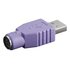 Nilox NX080500104 cavo di interfaccia e adattatore USB 2.0 PS/2 Viola