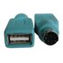 Nilox NX080500105 cavo di interfaccia e adattatore PS/2 USB 2.0 Verde