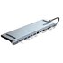 Nilox NXDSUSBC07 replicatore di porte e docking station per laptop Dock Grigio