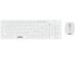 Nilox Kit Tastiera e Mouse Wireless Bianco Layout Ita